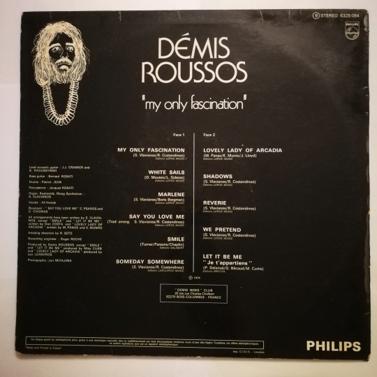 Demis Roussos - My Only Fascination / Plak