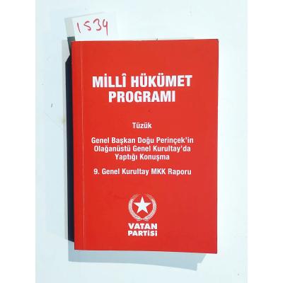 Milli hükümet programı / Doğu PERİNÇEK - Kitap