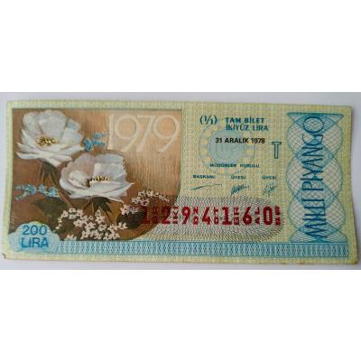 31 Aralık 1978 / Tam bilet - Piyango biletleri