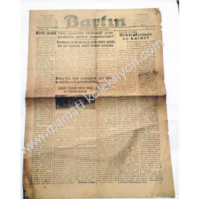 Bartın gazetesi, 24 Kanunusani 1934 Amasra - Efemera
