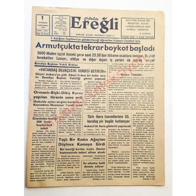 Şirin Ereğli gazetesi, 1 Haziran 1966 - Efemera